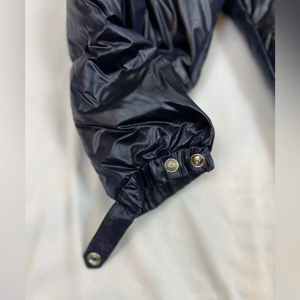 Zara Down Puffer Jacket | Size M | color navy blue - Picture 9 of 9